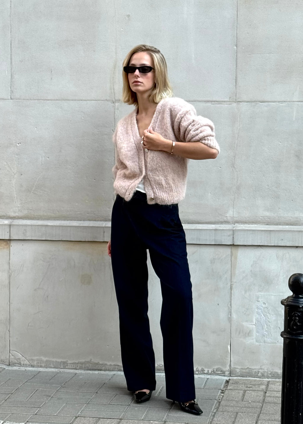 Kardigan Anna Pudrowy Róż