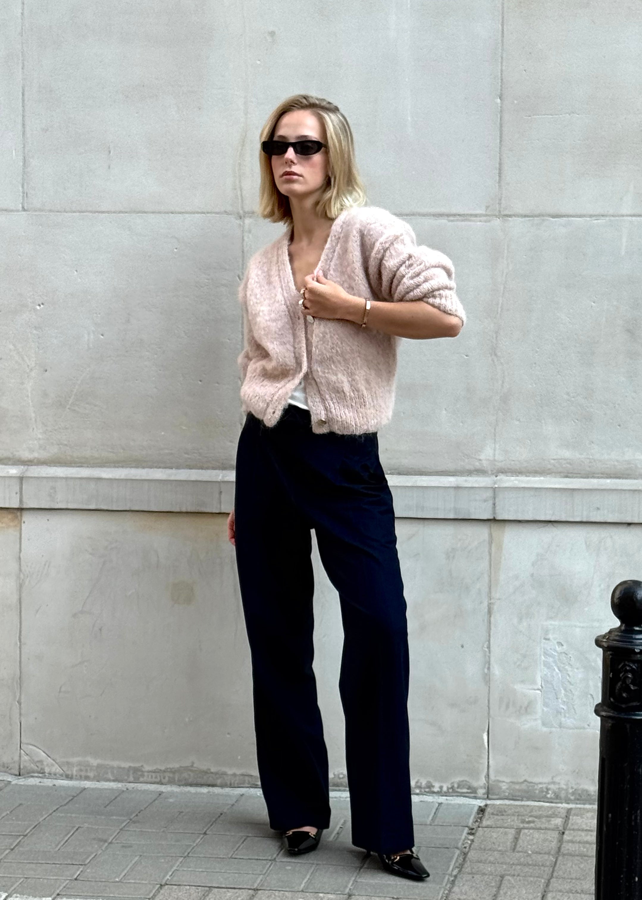 Kardigan Anna Pudrowy Róż