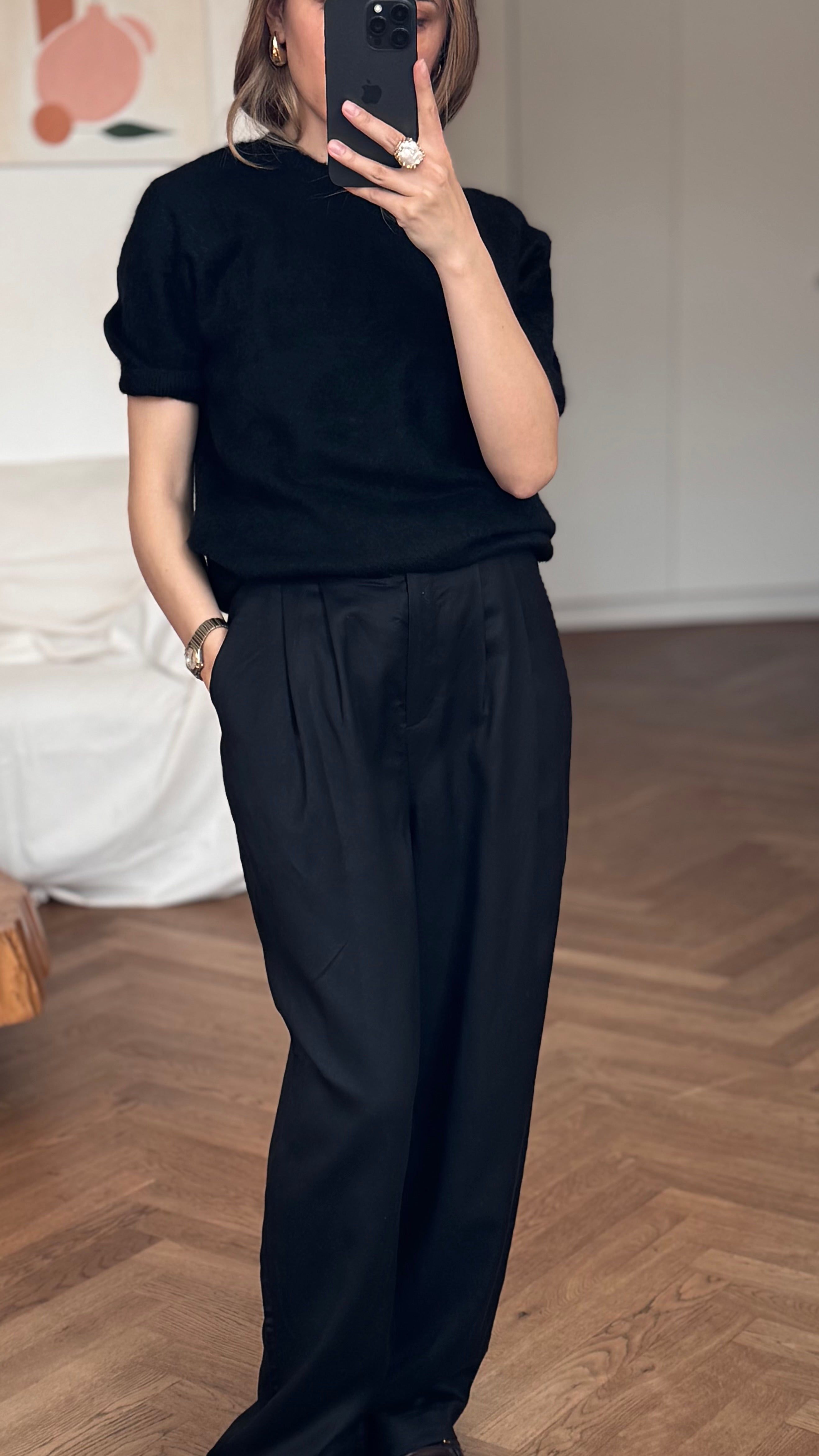 Sweter z Krótkim Rękawem