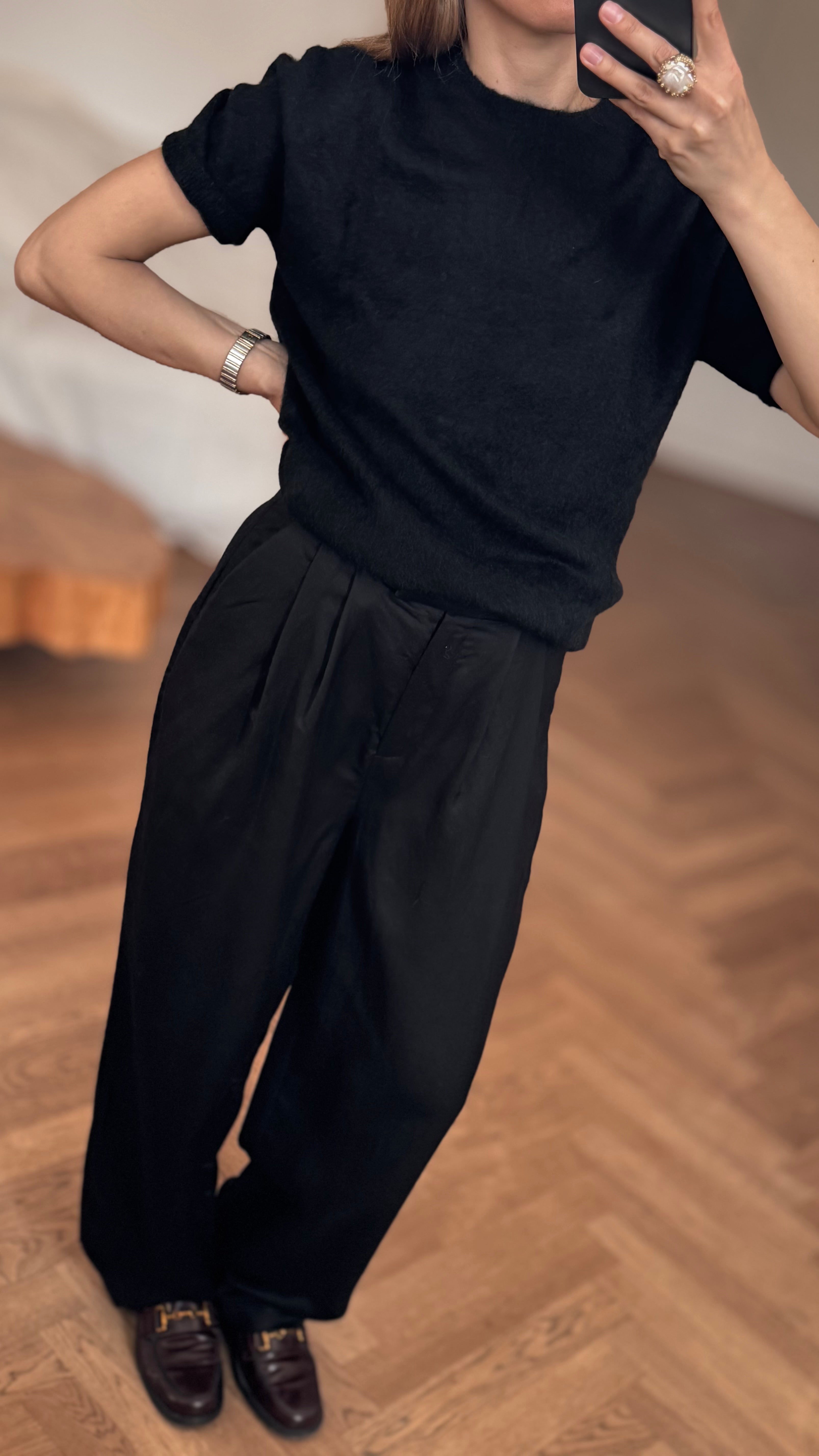 Sweter z Krótkim Rękawem