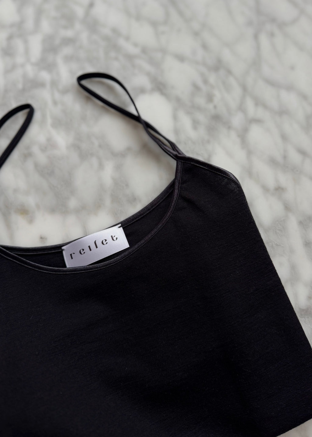 Top Wełna i Jedwab Czarny