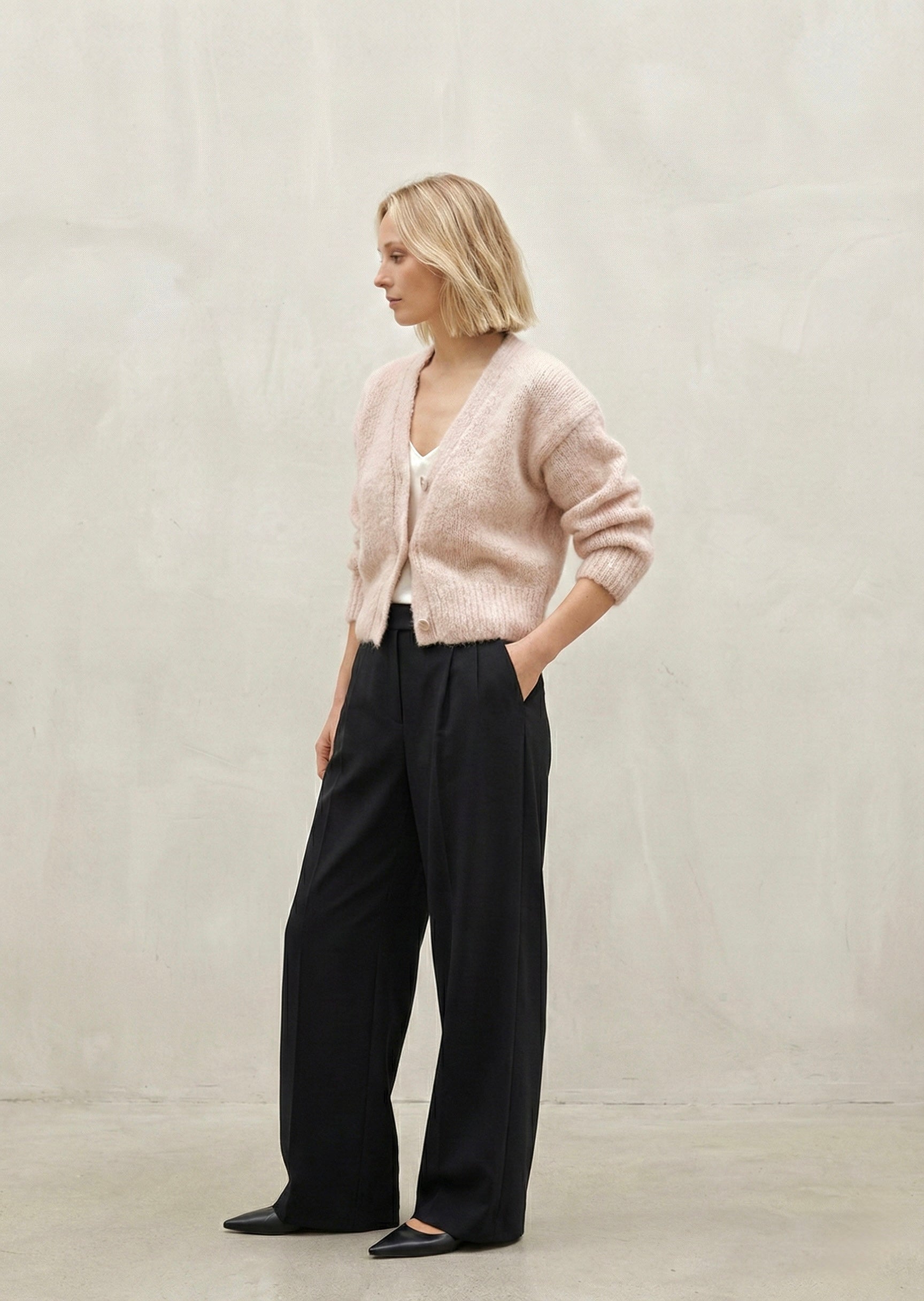 Kardigan Anna Pudrowy Róż