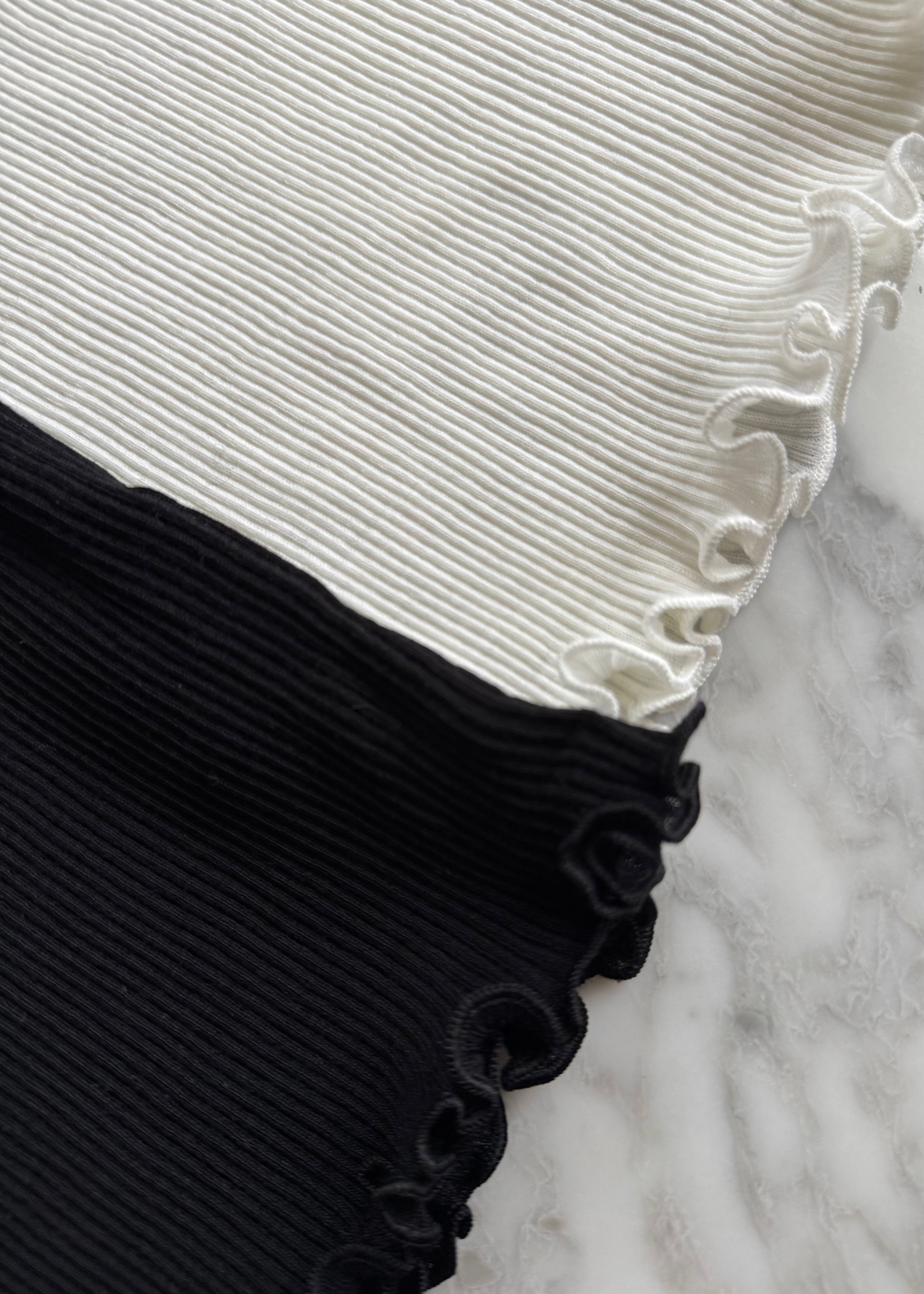 Longsleeve Wełna i Jedwab Off White