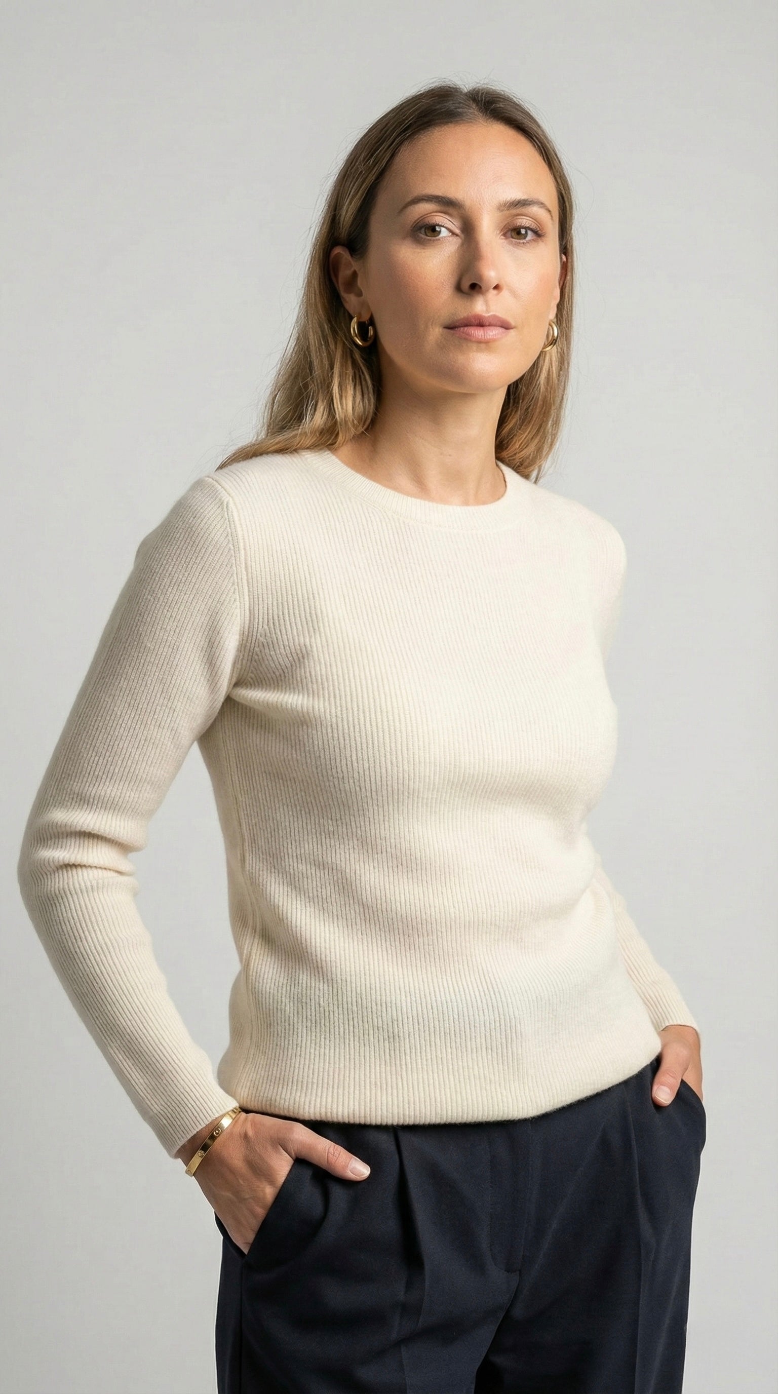 Sweter Merino Off White