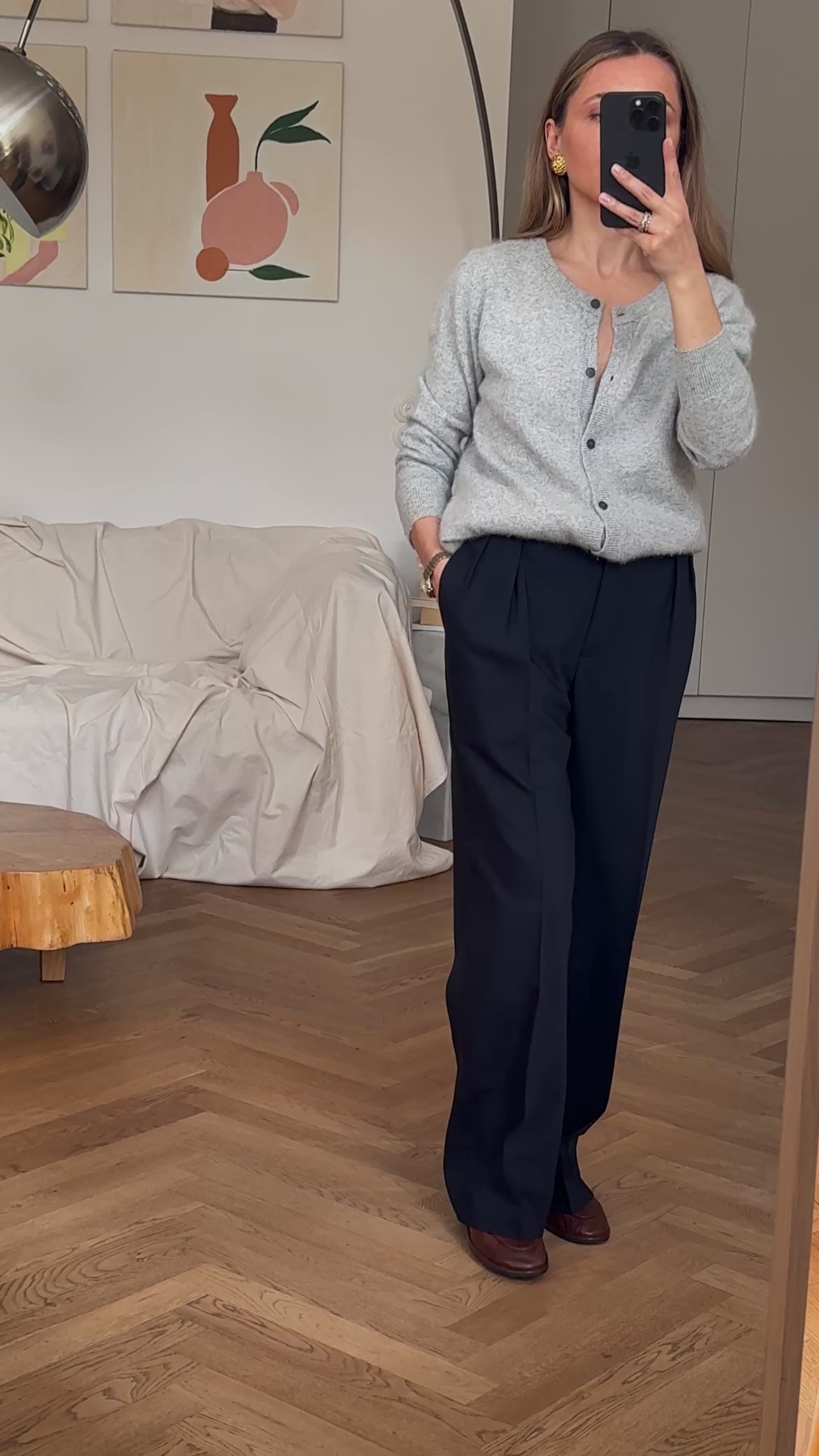 Amy Trousers Navy Blue