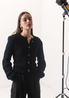 Sweter Boucle Czarny