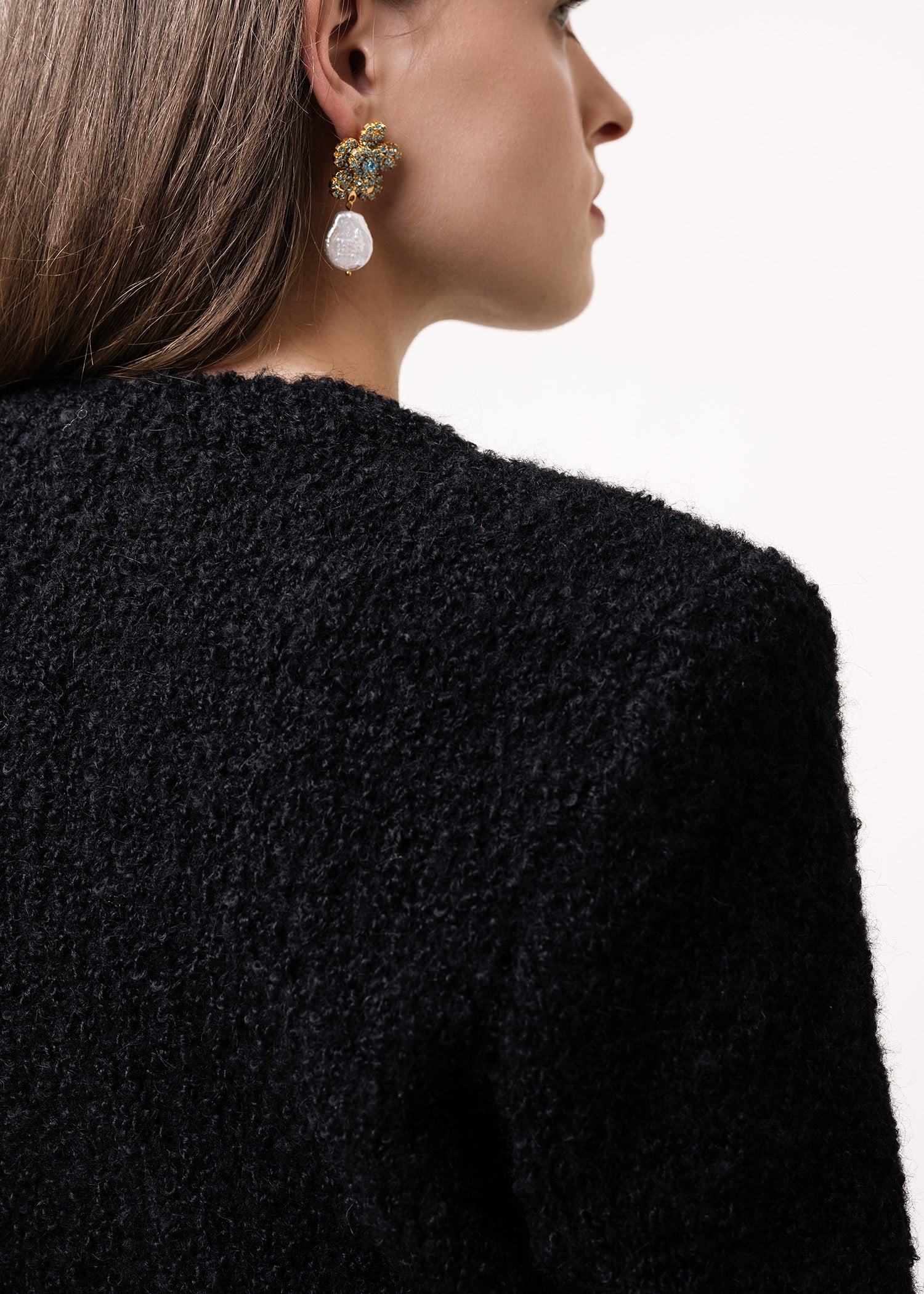 Sweter Boucle Czarny