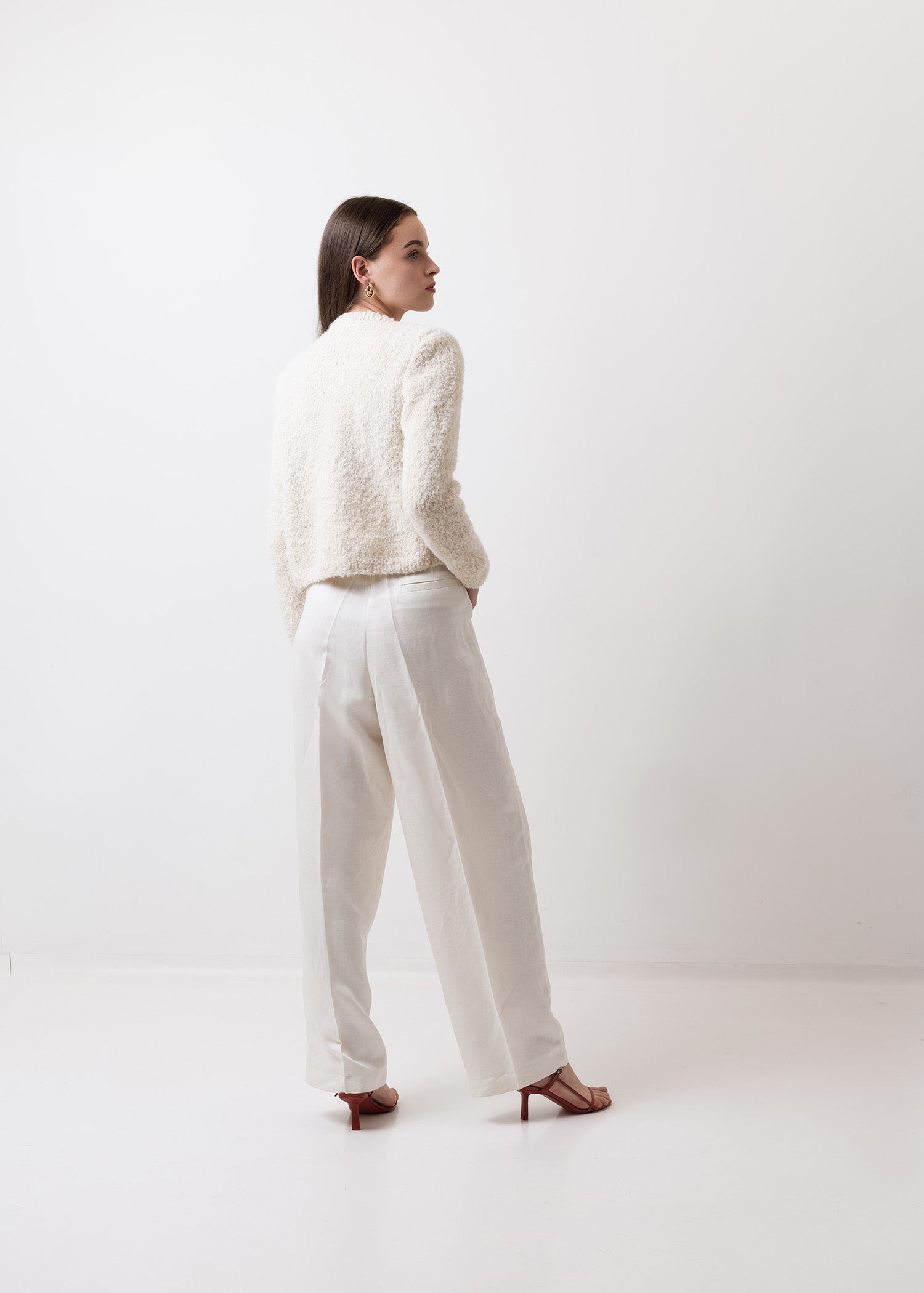 Sweter Boucle Off White