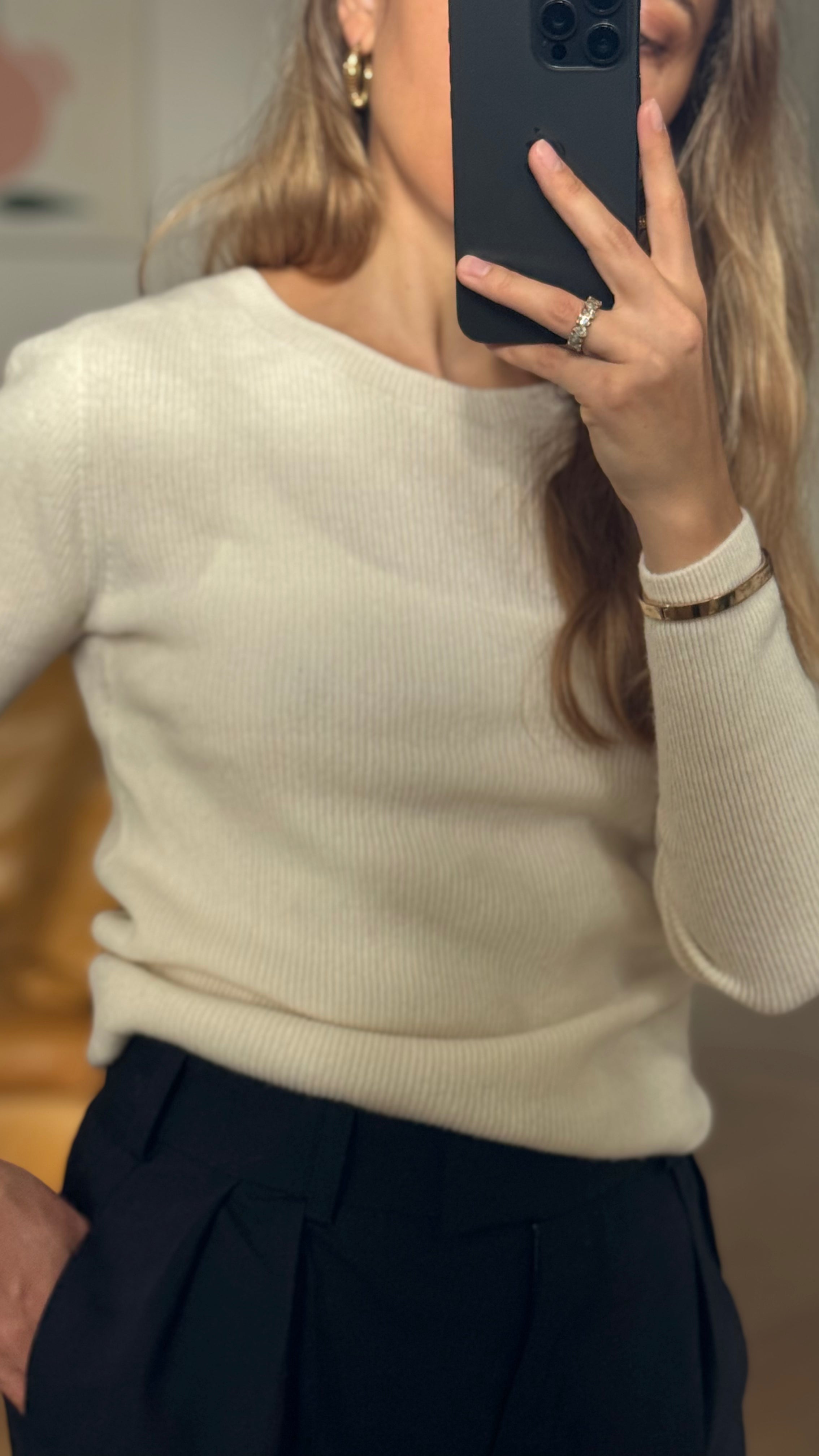 Sweter Merino Off White