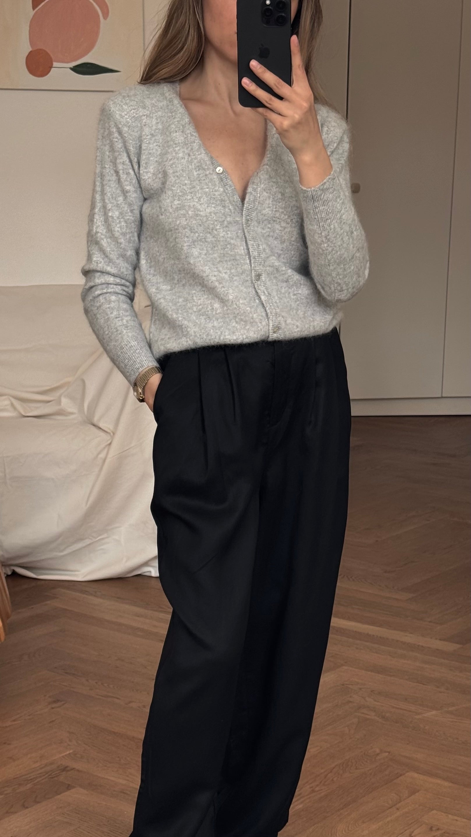 Kardigan Jasny Szary