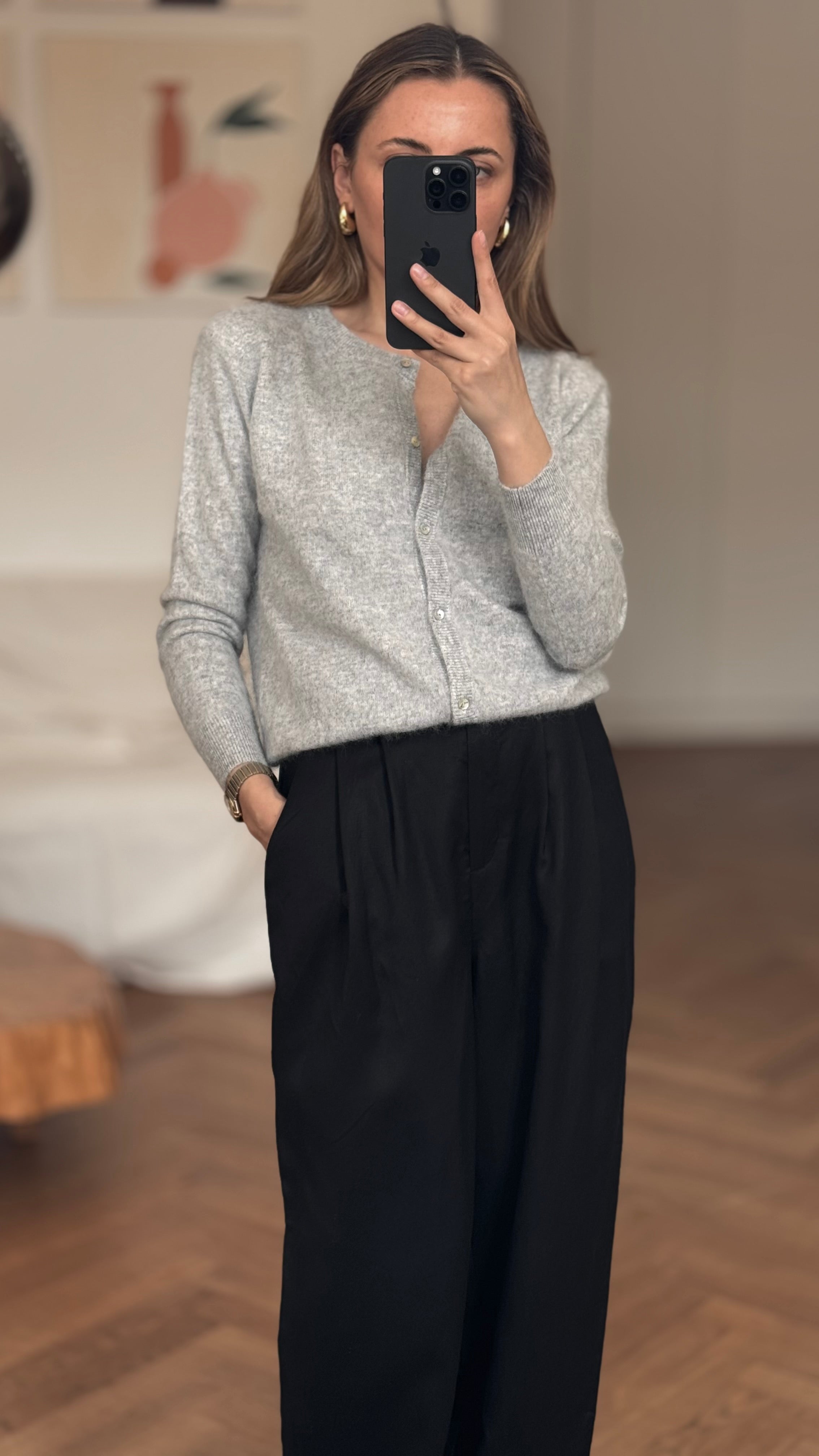 Kardigan Jasny Szary