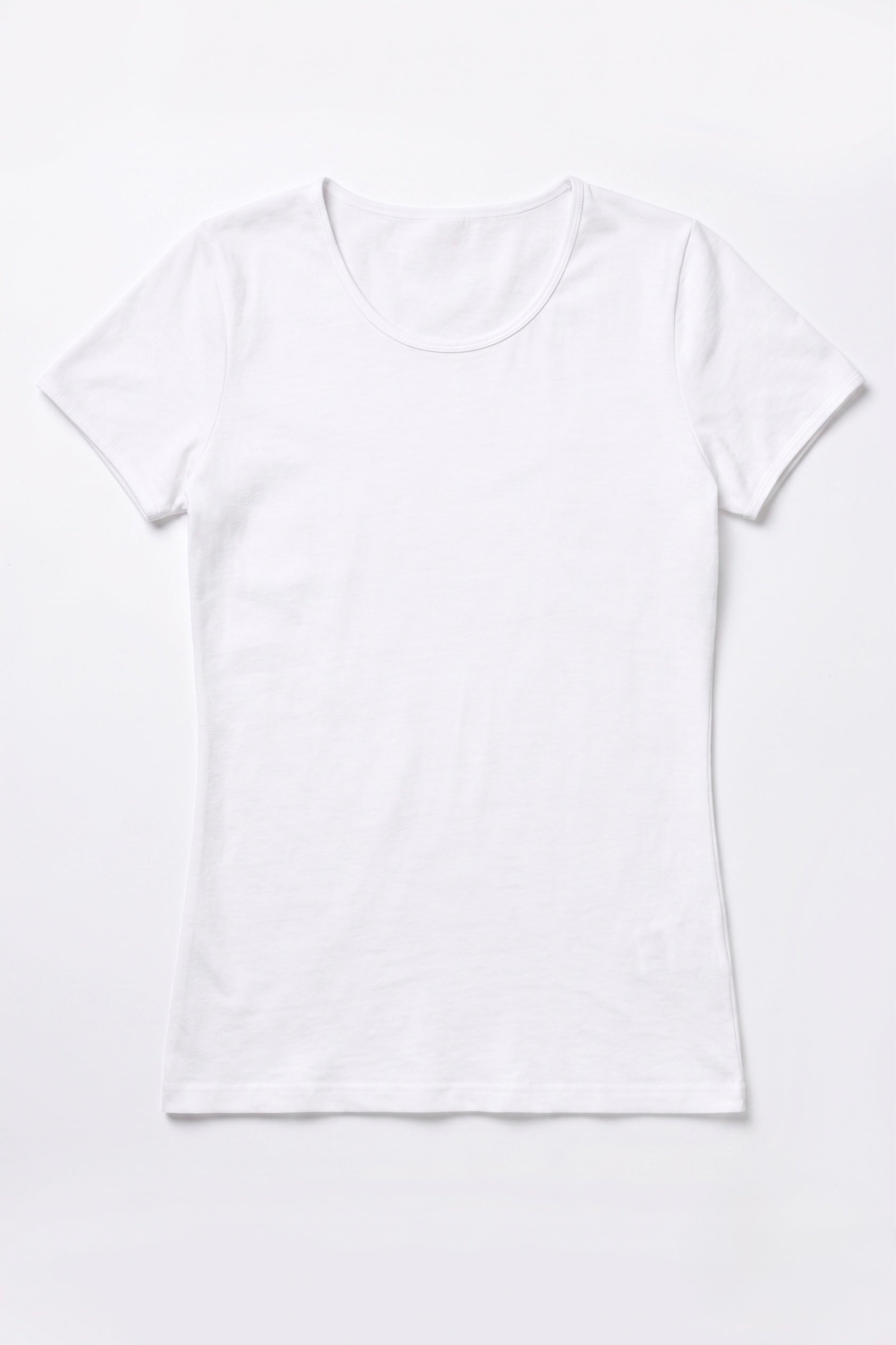 Biały t-shirt slim fit