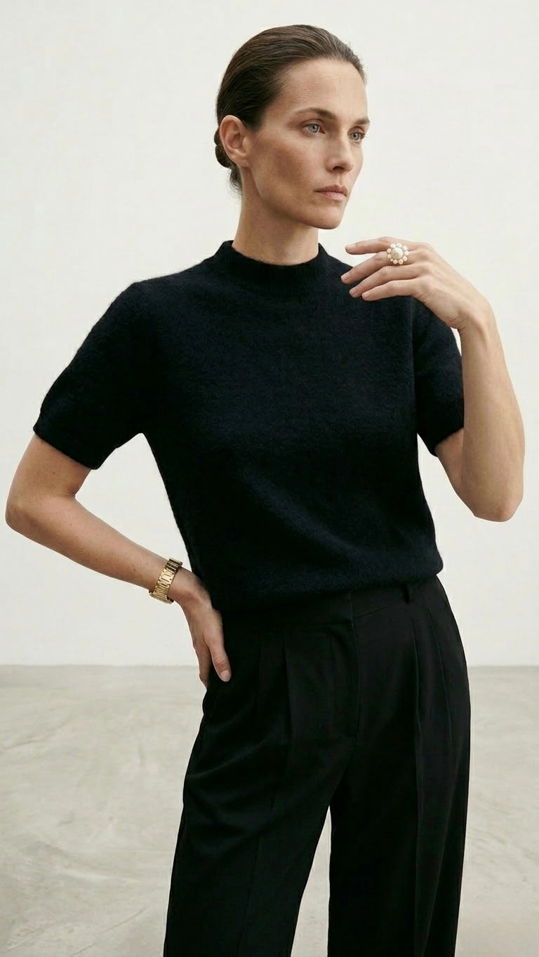 Sweter z Krótkim Rękawem