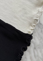 Tank Top Wełna i Jedwab Czarny