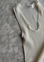 Tank Top Wełna i Jedwab Off White